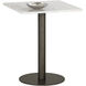 Claudia White and Pewter Bistro Table